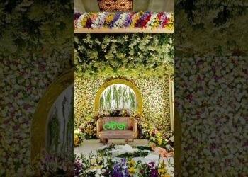 latest design wedding stage decoration