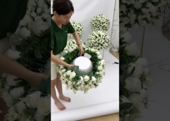 Large Artificial Flower Ball Silk Table Flower Centerpiece Luxury Wedding Decor #wedding #table#diy