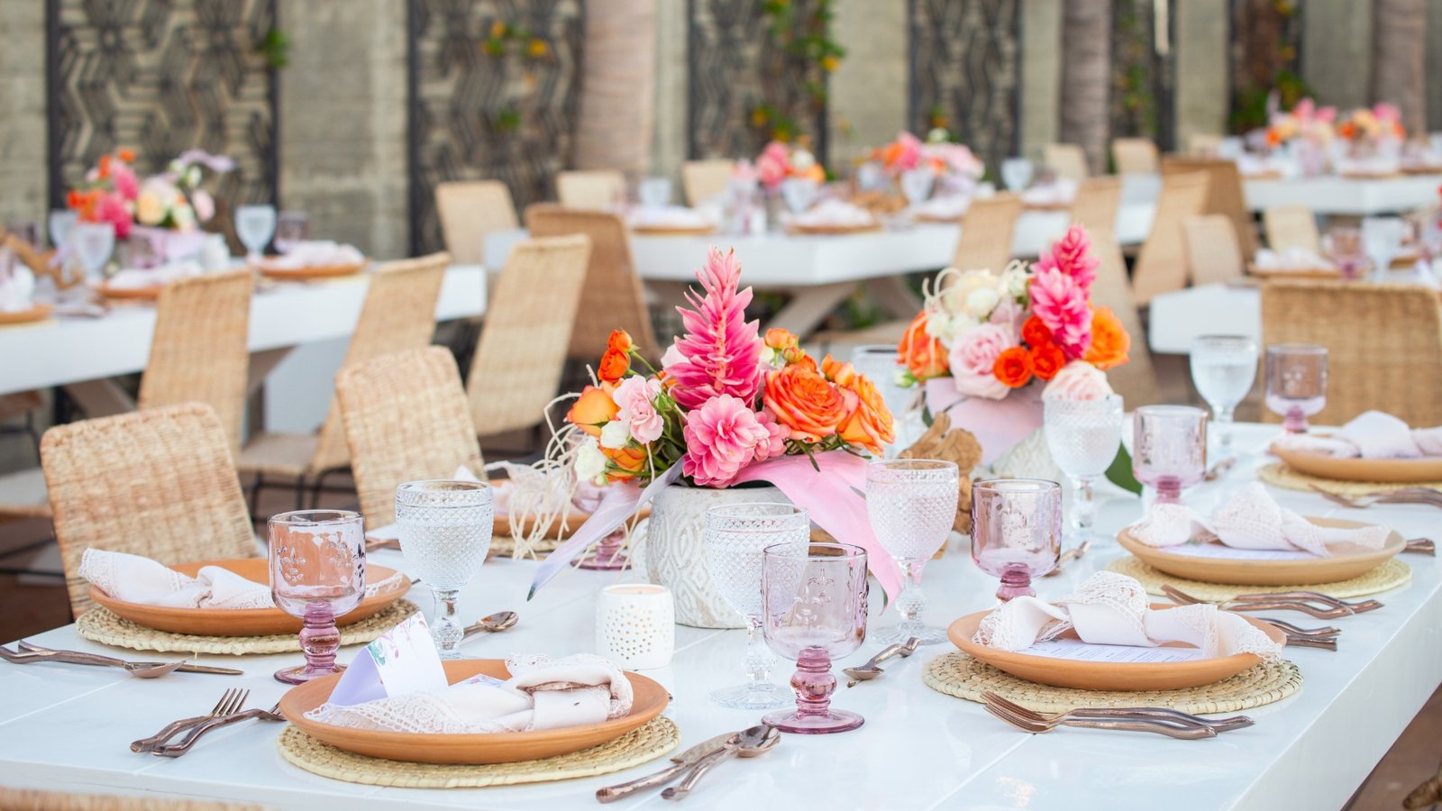 Beachfront wedding setting at Garza Blanca Resort and Spa Los Cabos overlooking the Sea of Cortez
