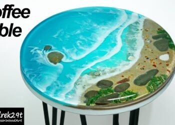 Methods to make an EPOXY OCEAN TABLE / resin art