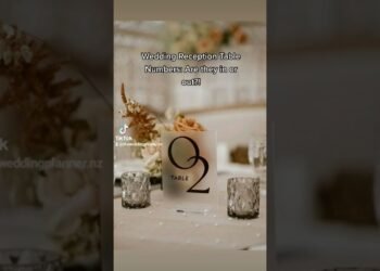 Wedding Reception Table Numbers: Are they in or out?! 🤔