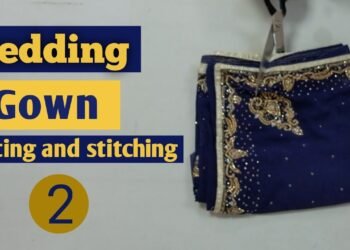 Wedding Gown/long frock || cutting and stitching |2 | partywear || #dress  #gown #weddinggown