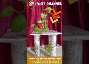 Diy Table for adornment | easy table making for planters | waste material table idea |  craft