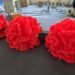 Custom Inflatables Balloon illuminated sculptures Flower Chain for Wedding Party Decoration