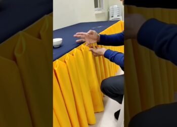 ARROW PLEATS DESIGN TABLE SKIRTING TUTORIAL #tableskirting #diy