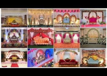 Easy wedding stage designs flower background design  l wedding stage decorating ideas Indian ll