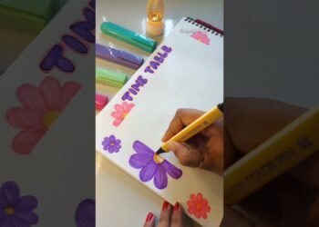 Time Table Decoration for Students✨💕🌷| #shorts #ytshorts #students #project