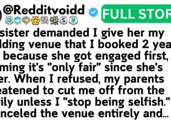 My sister demanded I give her my wedding venue that I booked 2 years ago because she got engaged..