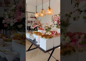 Buffet Table Styling 😋 #design #wedding #foryou #decor #fyp #fooddecoration #food