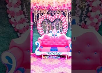 easy reception stage//love design background//#wedding #decoration #shortsvideo #viral