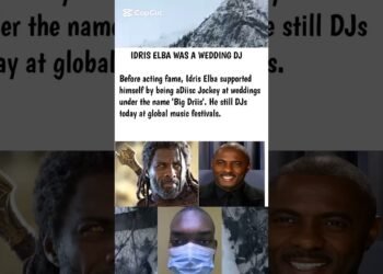 Idris Elba was a marriage DJ