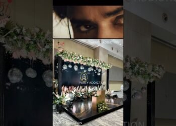 Jaw-Dropping fiftieth Anniversary Stage Design! ✨ Must-See Elegance! #anniversary #wedding #trending