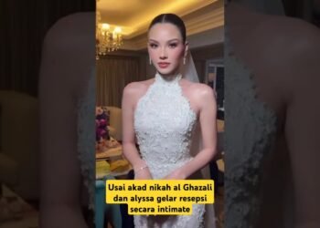 usai akad nikah al dan alyssa gelar resepsi secara intimate #videoshorts #wedding #entertainment