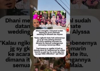 Dhani mengaku menyesal sudah datang ke acara intimate wedding Al dan Allysa #artist #shots