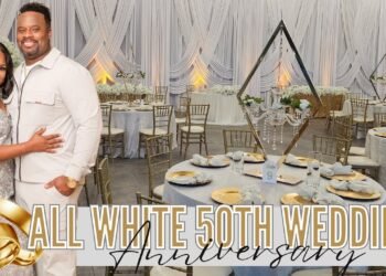 ELEGANT ALL WHITE 50TH WEDDING ANNIVERSARY| EVENT PLANNING| LIVING LUXURIOUSLY FOR LESS