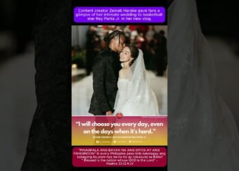 Content creator Zeinab Harake gave fans a glimpse of her intimate wedding to basketball star Ray