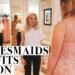 Bridesmaid Dress Fittings, Wedding Hair Ideas + Bridal Shoes Try On