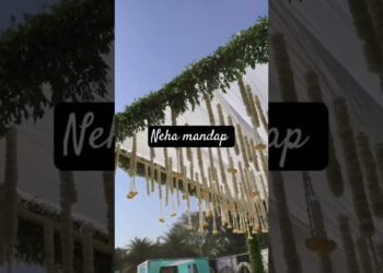 wedding stage Design by Neha mandap sasam 🥂 #wedding #eventplaning #weddingdecoration #decoration