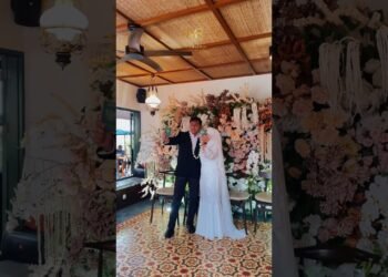 Dekorasi Intimate Wedding Di Cafe sehangat di Rumah || @mrdecorationgarut  #fypyoutube #genz