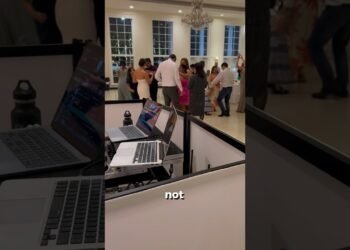 Last minute wedding DJ setup example #events