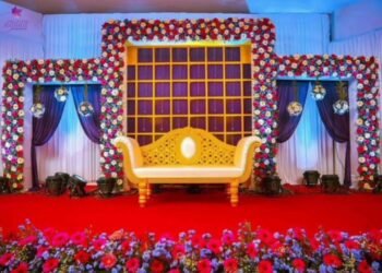 Latest Stage Decoration Design Ideas Wedding Stage Decoration 2025 Maa Vaneshwari Flower Decoration