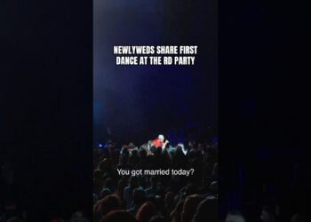 Straight from the altar to the RD party…WE LOVE TO SEE IT!! #yours #wedding #countrymusic #concert