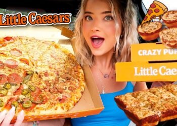 Eating Little Caesars Pizza! Implausible 4 Pizza, Italian Bread + wedding planning has begun!