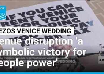 Bezos wedding venue disruption 'a symbolic victory for people power', activist group says