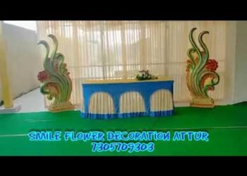 wedding stage decoration easy method for stage design Indian Wedding reception stage decoration,