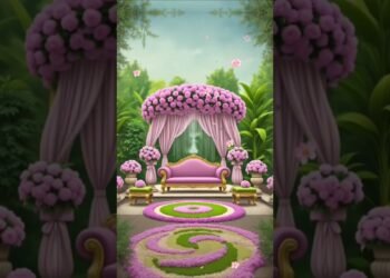 Luxury Wedding Stage Design | Dream Wedding Decor Ideas 2025-2026 #wedding #ytshorts