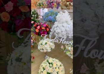 Angela Flower Table Flower Arrangement Wedding Backdrop Decor  #backdrop #wedding#table #flower