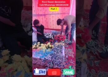 Dulha stage Decoration Full Process | Rizvi Flower Decoration | #Haldi & #Wedding #Gate #Design