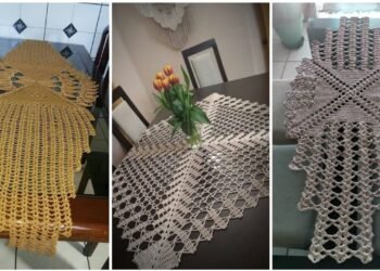 creative design and concepts of crochet table runner patterns