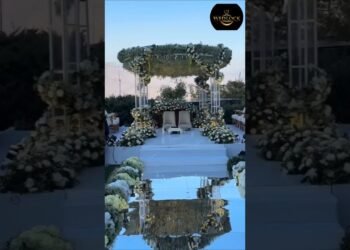 Trending Vermala stage with mirror aisle,  Theme Decoration, flower decoration #wedding #share #love