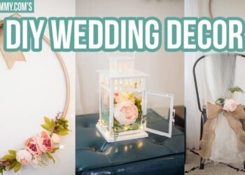 DIY WEDDING DECOR | Modern Wreath, Chair Decoration & Centerpiece