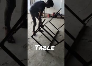 folding table #table #work #decoration #welding