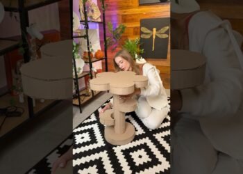 Making a Coffee Table for my studio ☕️ #diy #tutorial #diycrafts #papiermache