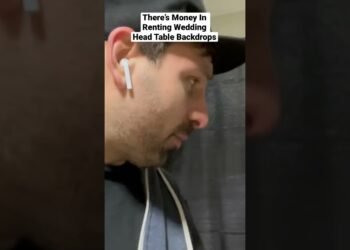 Start Renting Wedding Head Table Backdrops #eventrentals #pipeanddrape #businessidea #partyrentals