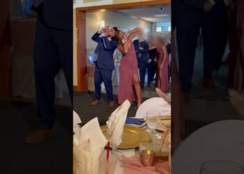 Wedding Party's Epic Entrance 🍻