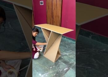 Creative Cardboard Table Craft Idea #short #reel #youtubeshort #diycrafts #viral #trending
