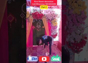 Dulha stage decoration full  #rizvi #flowers #decoration #Haldi & #Wedding #Gate #Design part 2