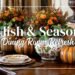 Traditional Fall Dining Room Styling | Timeless table settings & autumnal charm with polished warmth