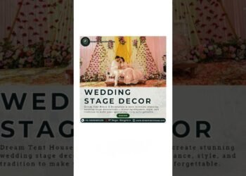 💍WEDDING STAGE DECOR💍✨ #dreamtenthouse #rtnagar #rtnagarbangalore #wedding #stagedecoration #ytshort