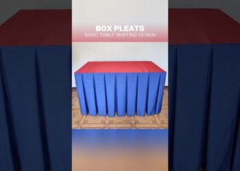 Box Pleats Basic Table Skirting Design Ideas #shorts #short #shortvideo #shortsvideo #tableskirting