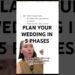 Plan your wedding with these 5 phases. #weddingplanning