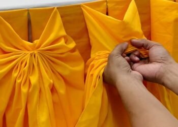 Butterfly design table skirting tutorial table decorations