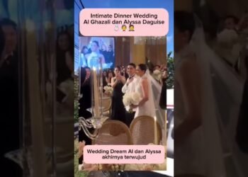 Intimate Dinner Wedding sesuai wedding dream Al Ghazali dan Alyssa Daguise