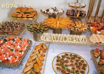 Wedding Appetizer Buffet Table # 074 | Party finger food | Party buffet table decorating ideas