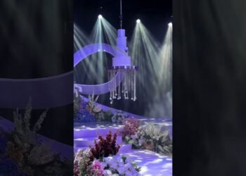 Bow Theme Decor | Elegant Wedding Stage Design | Red Dot Events