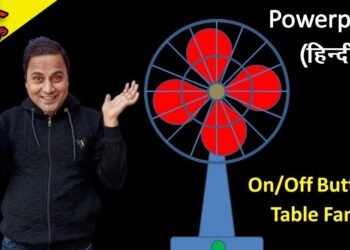 Table Fan Powerpoint animation video | Fan Powerpoint presentation hindi | Table Fan Powerpoint